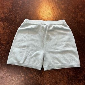 Bruno Manetti pale turquoise cashmere shorts 42 XS